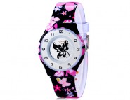 Piękny zegarek dla dzieci analogowy kwarcowy kwiaty